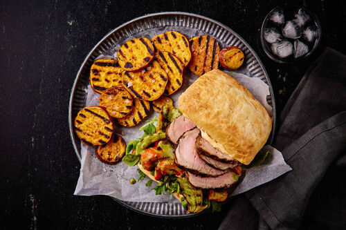 BBQ Chimichurri Pork Fillet Rolls
