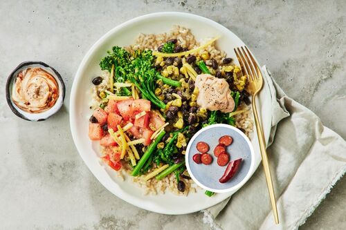Mexican Chorizo and Black Bean Power Bowl