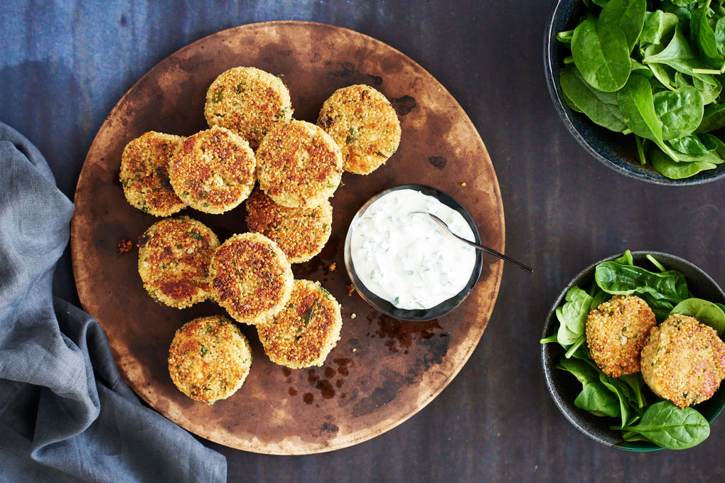 Cheesy Spinach Fritters