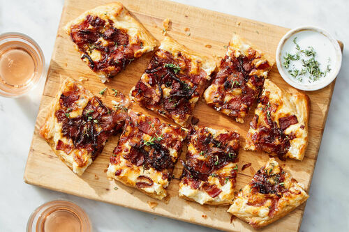 Chef Series! Bacon & Onion Tarte Flambée