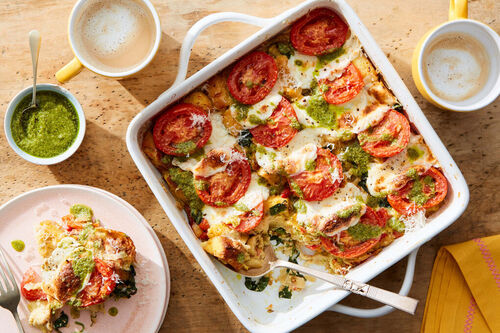 Caprese Breakfast Strata