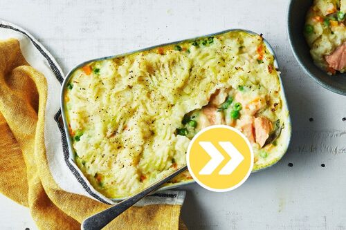 Creamy Salmon and Prawn Pie