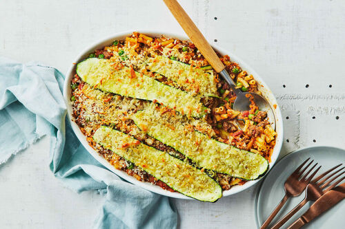 Savoury Mince Pasta Bake