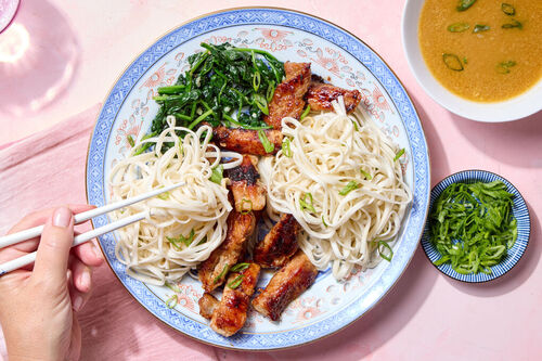 Miso Pork Tsukemen (Dipping Ramen)