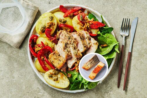 Sweet and Salty Olive Salmon