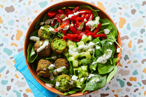 Mediterranean Falafel & Chicken Bowl