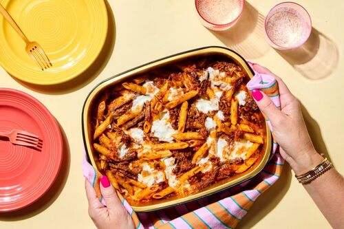 Baked Penne with Braised Beef
