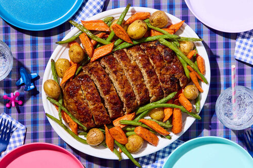 Family Friendly! Glazed Meatloaf