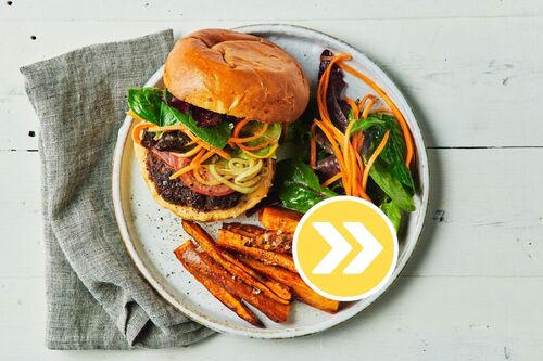 Smoky Cheese and Barbecue Beef Burger