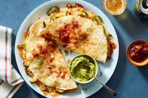 Baked Cheddar & Braised Beef Quesadillas