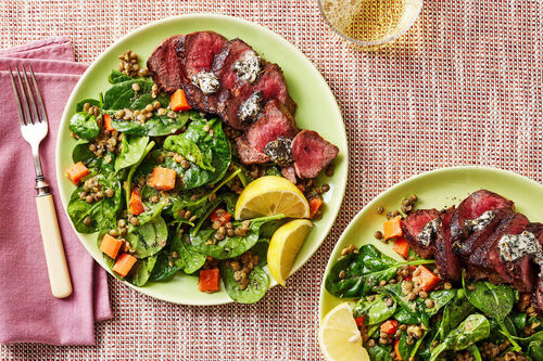 Seared Ribeye Steak & Herb Compound Butter