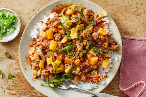 Cuban Beef Picadillo with Brown Rice