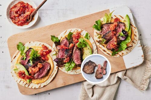 BBQ Double the Beef Rump Tacos