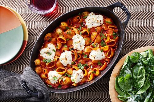 Unstuffed Shells with Chicken Sausage