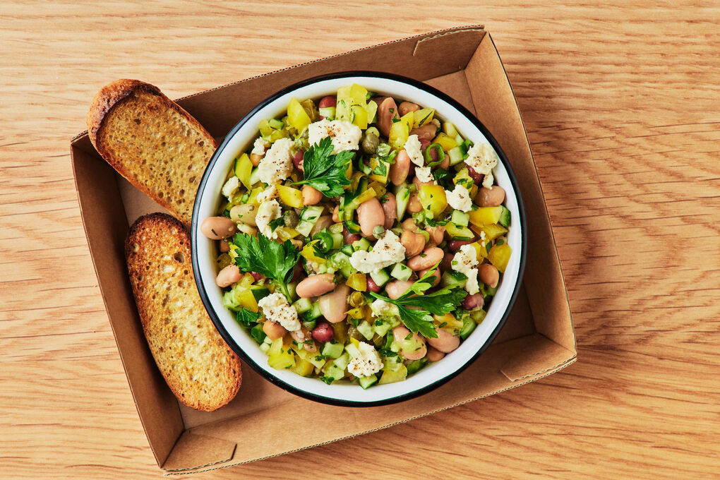 Lunch Calorie-Conscious Deli Bean Salad with Green Goddess Dressing Lunch Calorie-Conscious Deli Bean Salad with Green Goddess Dressing