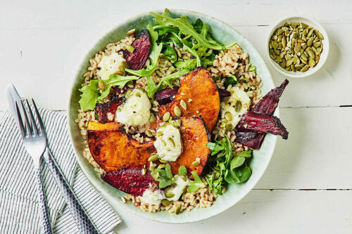 Pumpkin and Goat Cheese Salad