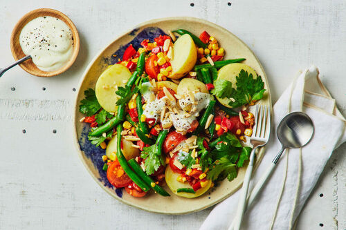 Calorie-Conscious Spicy Harissa Potato Salad