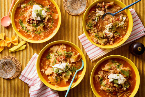 Family Friendly! Lasagna Soup