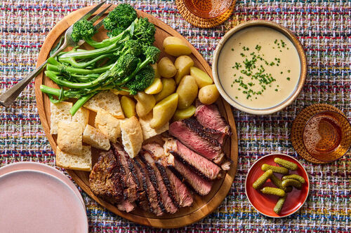 Seared Ribeye & Cheese Fondue
