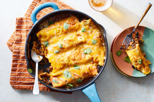 Chorizo & Pumpkin Enchiladas