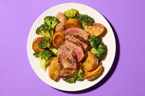 Seared Sirloin Steak with Shallot Pan Sauce