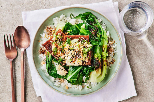 Ginger and Mirin 'Dressed' Tofu