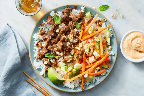 Beef Bánh Mì Rice Bowl