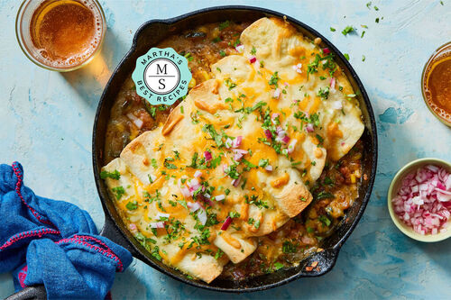 Martha's Best Corn & Poblano Enchiladas