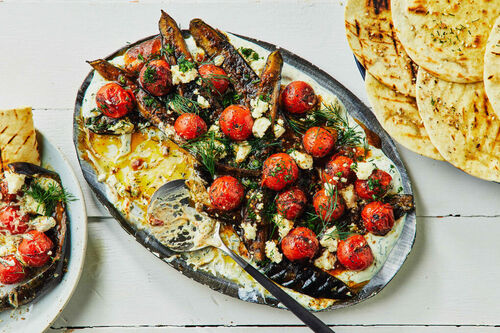 BBQ Spiced Eggplants and Tomatoes