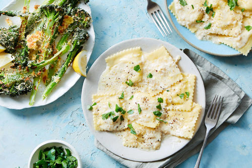 Gluten-Free Ravioli & Brown Butter Alfredo