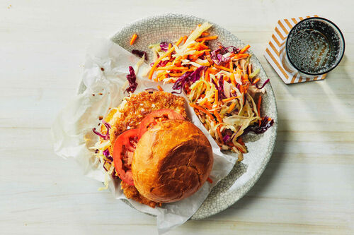 Crispy Chicken Schnitzel Burger