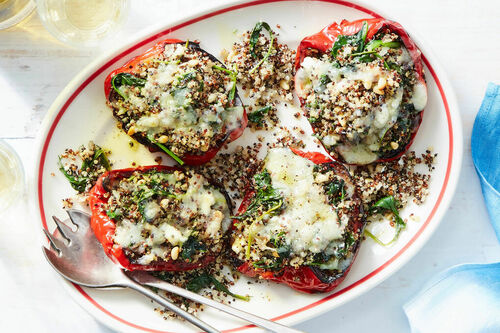 Spanakopita Stuffed Peppers