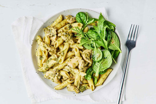 Easy Chicken Pesto Pasta