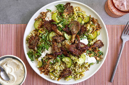 Frittierte Austernpilze