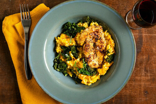 Gebratene Bio-Hähnchenbrust