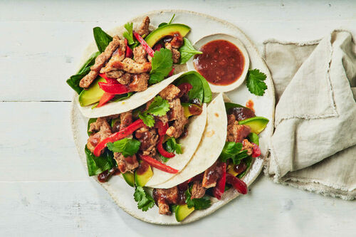 Spicy Fajita-Style Pork Tacos