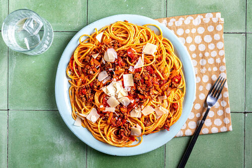 Spaghetti bolognese mit Rind