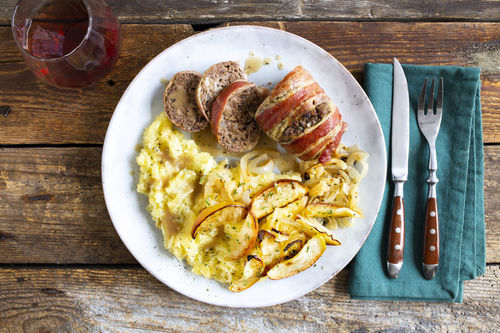 Hackbraten mit Bacon und Bio-Rinderhack