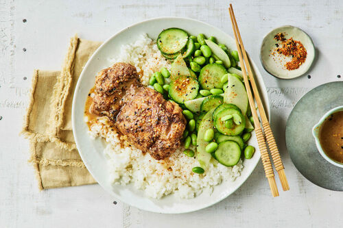 Miso-Maple Karaage Chicken and Rice