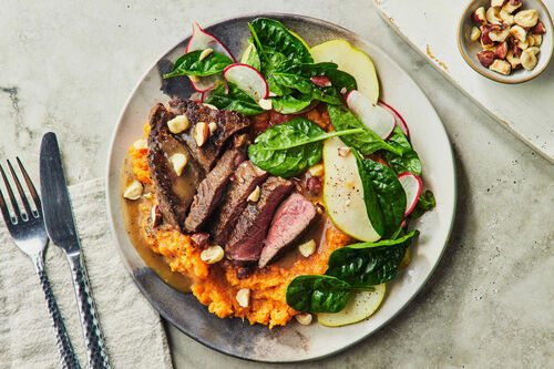 Rump Steak and Pepper Gravy