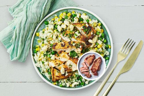 Easy Golden Seared Porterhouse Steak and Feta