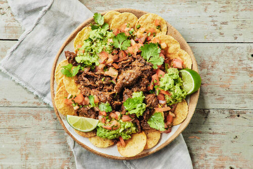 Vegan Mushroom 'Meat' Nachos
