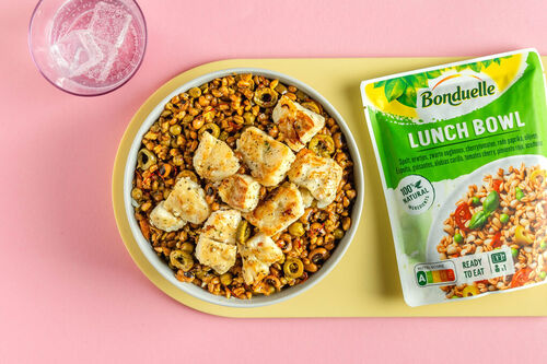 Alaska-Seelachs Paella-Style