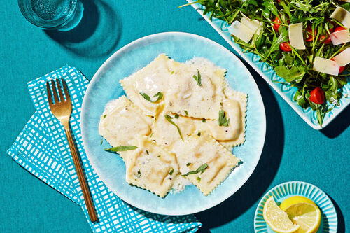 Fast! Creamy Lobster Ravioli