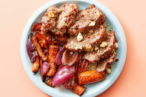 Low-Carb Mediterranean Beef Meatloaf