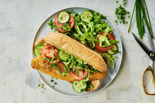 15-Min Fish Po' boy Sandwiches