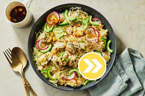 Nutritious Thai Chicken, Prawn and Rice Salad