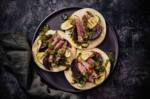 Chargrilled Beef Porterhouse Tostadas