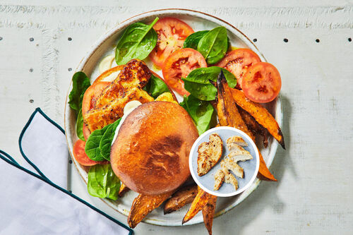 Smoky Chicken Burgers and Wedges