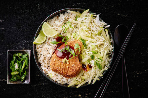 Bluefin Tuna Katsu and Sticky Sesame Rice
